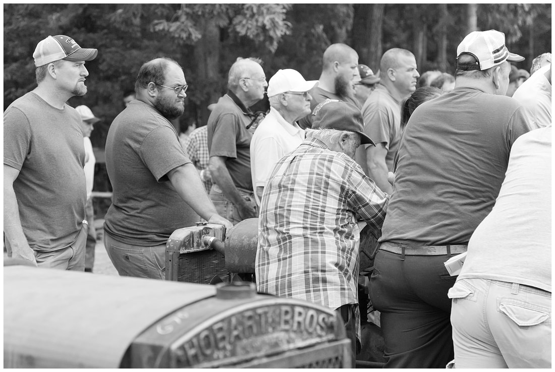 Auction observers at the 2015 Southeast Old Thresher's Reunion in Denton, NC | Photographed by Nicole Watford Photography