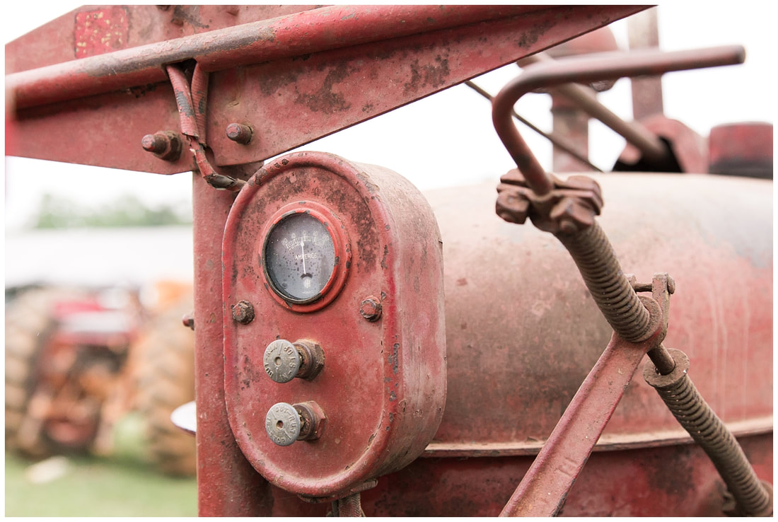 Closeup of tractor ammeter at the 2015 Southeast Old Thresher's Reunion in Denton, NC | Photographed by Nicole Watford Photography