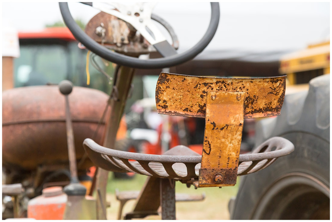 Closeup of tractor seat at the 2015 Southeast Old Thresher's Reunion in Denton, NC | Photographed by Nicole Watford Photography