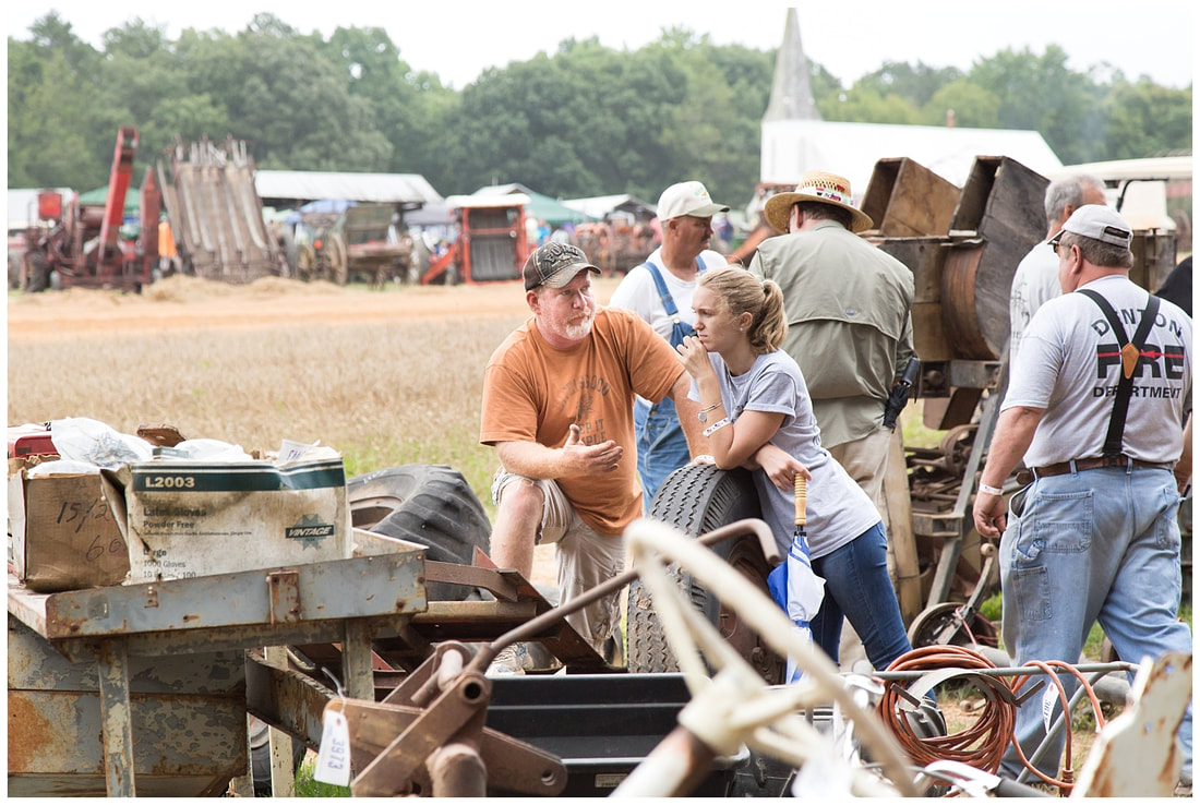 Getting ready for auction at the 2015 Southeast Old Thresher's Reunion in Denton, NC | Photographed by Nicole Watford Photography