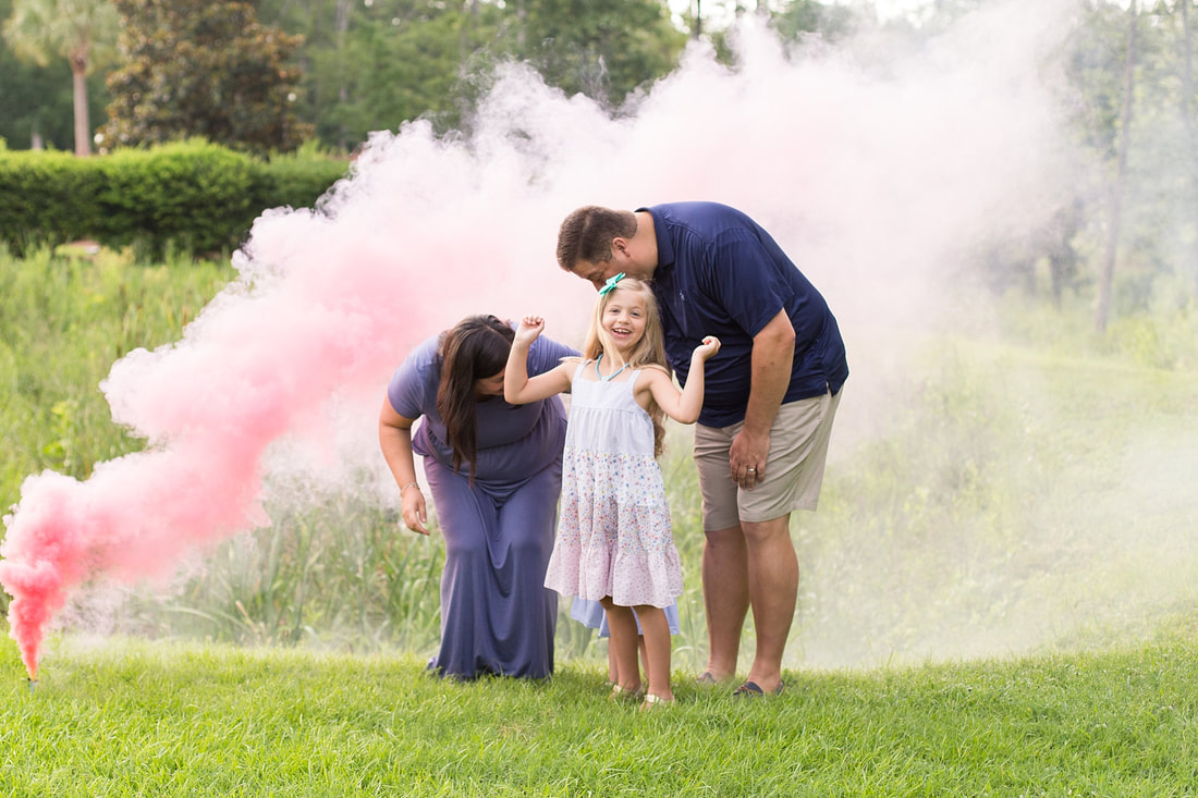 Smoke Bomb Gender Reveal | Columbia, SC Family Photographer | Nicole Watford Photography