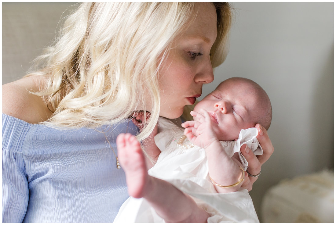 Newborn lifestyle session at home in Charlotte, NC
