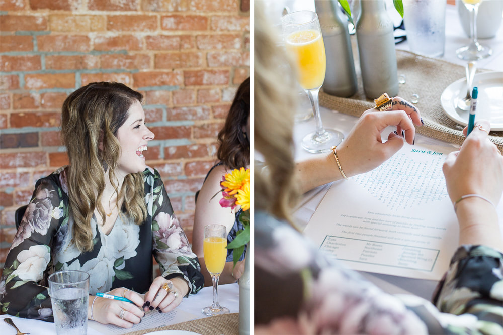 Intimate family bridal shower brunch at Mary's at Falls Cottage in Greenville, SC | Nicole Watford Photography