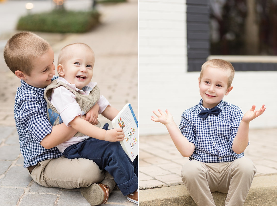 Fall Golden Hour Brothers Session in Downtown Chapin | Columbia, SC Family Photographer | Nicole Watford Photography