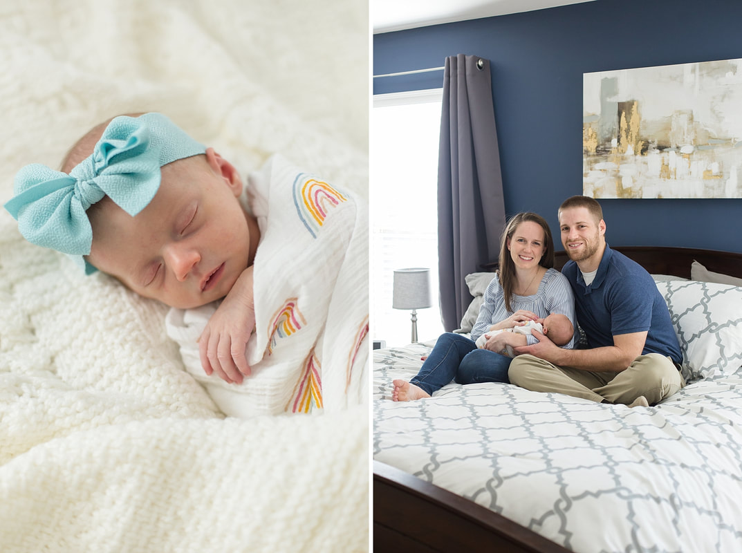 Blue and Grey Newborn Lifestyle Session at Home | Columbia, SC Newborn Photographer | Nicole Watford Photography