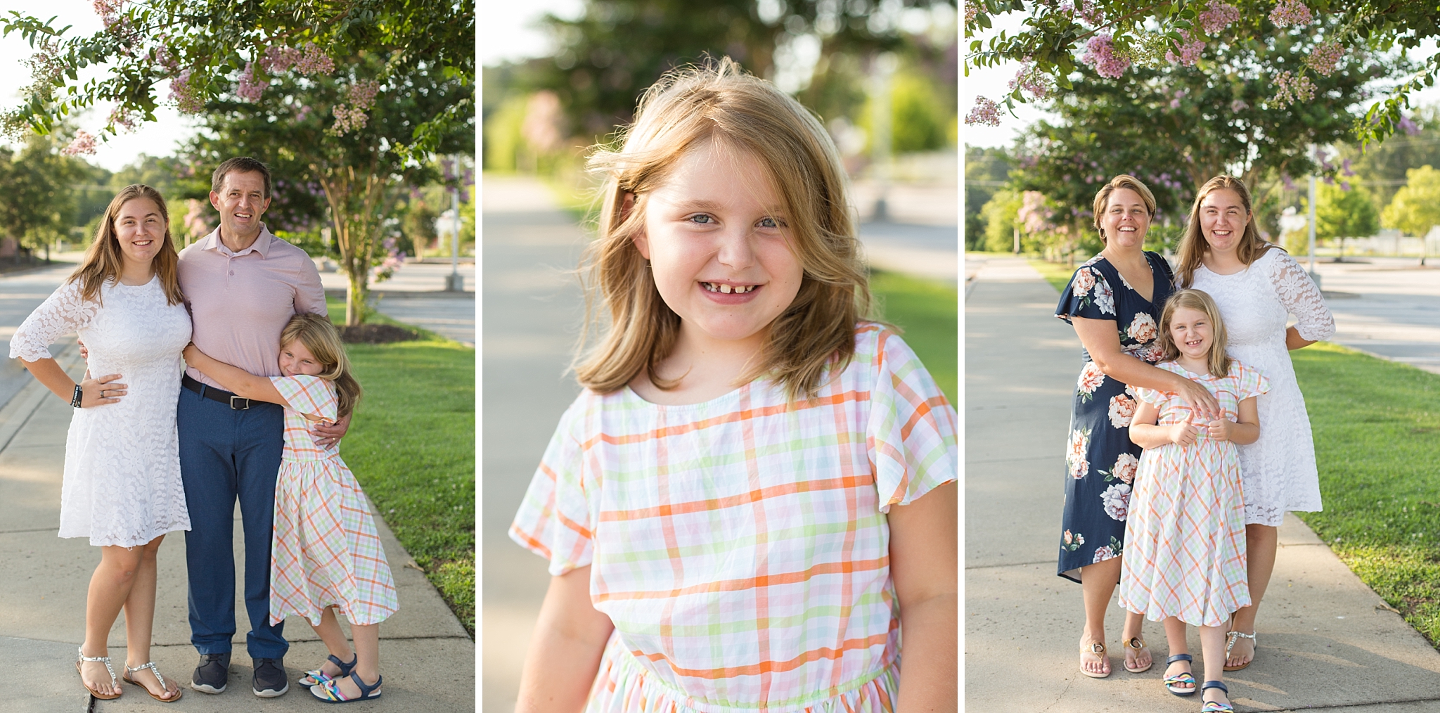 Outdoor family session at Spring Hill High School in SC